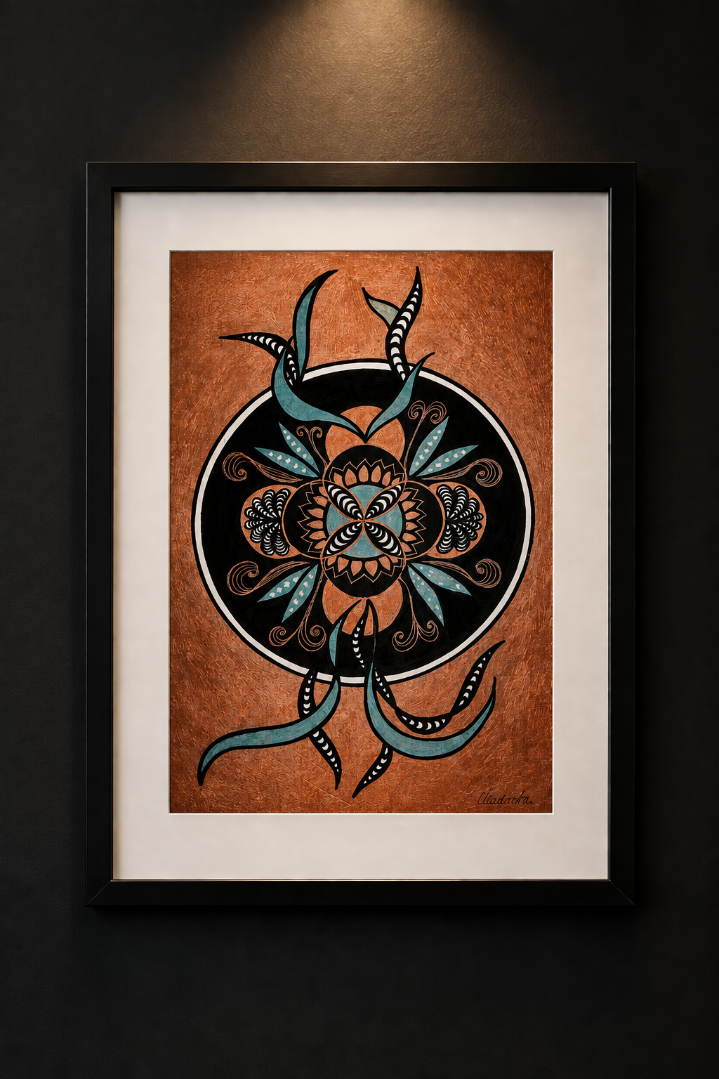 'Turquoise Bloom' - Sacred Floral Geometry
