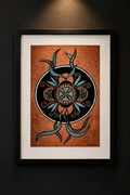 'Turquoise Bloom' - Sacred Floral Geometry